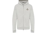Moncler Zip Up Cardigan Gray