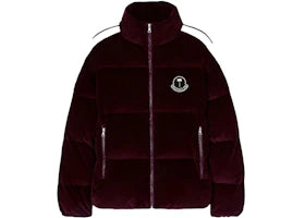 Moncler x Palm Angels Abrolhos Down Jacket Burgundy/White