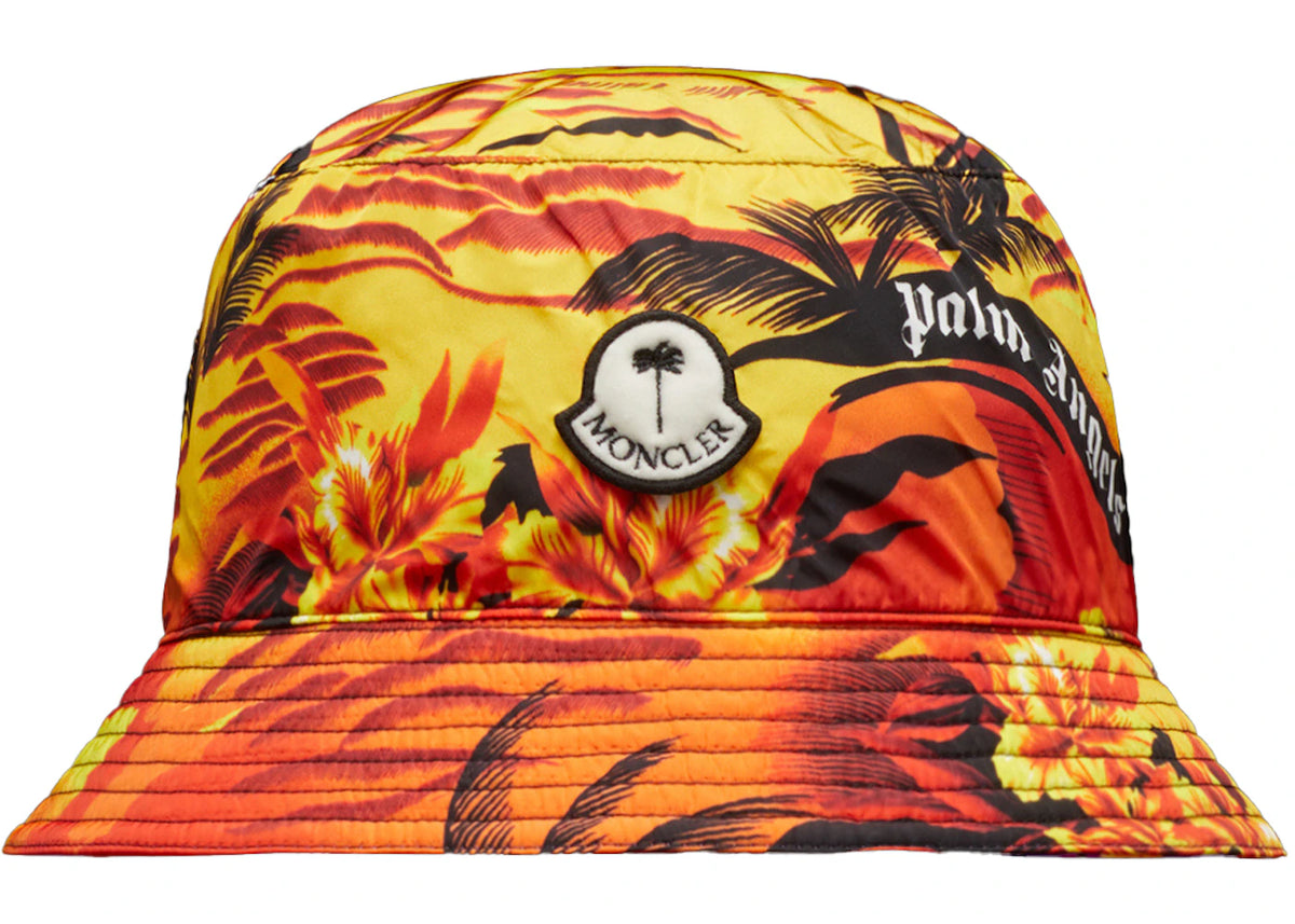 Moncler x Palm Angels Printed Bucket Hat Orange - vue secondaire A