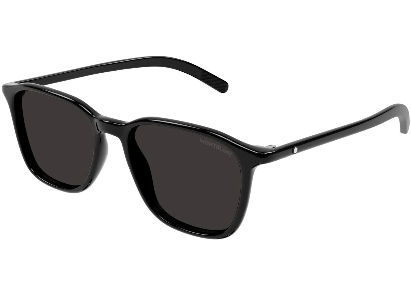 Mont blanc Square Sunglasses Black-Grey (MB0325S-001) - vue secondaire A