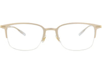 Montblanc Square-Frame Alluminium Optical Frames Gold Gold Transparent (MB0234OK-30013548-001)