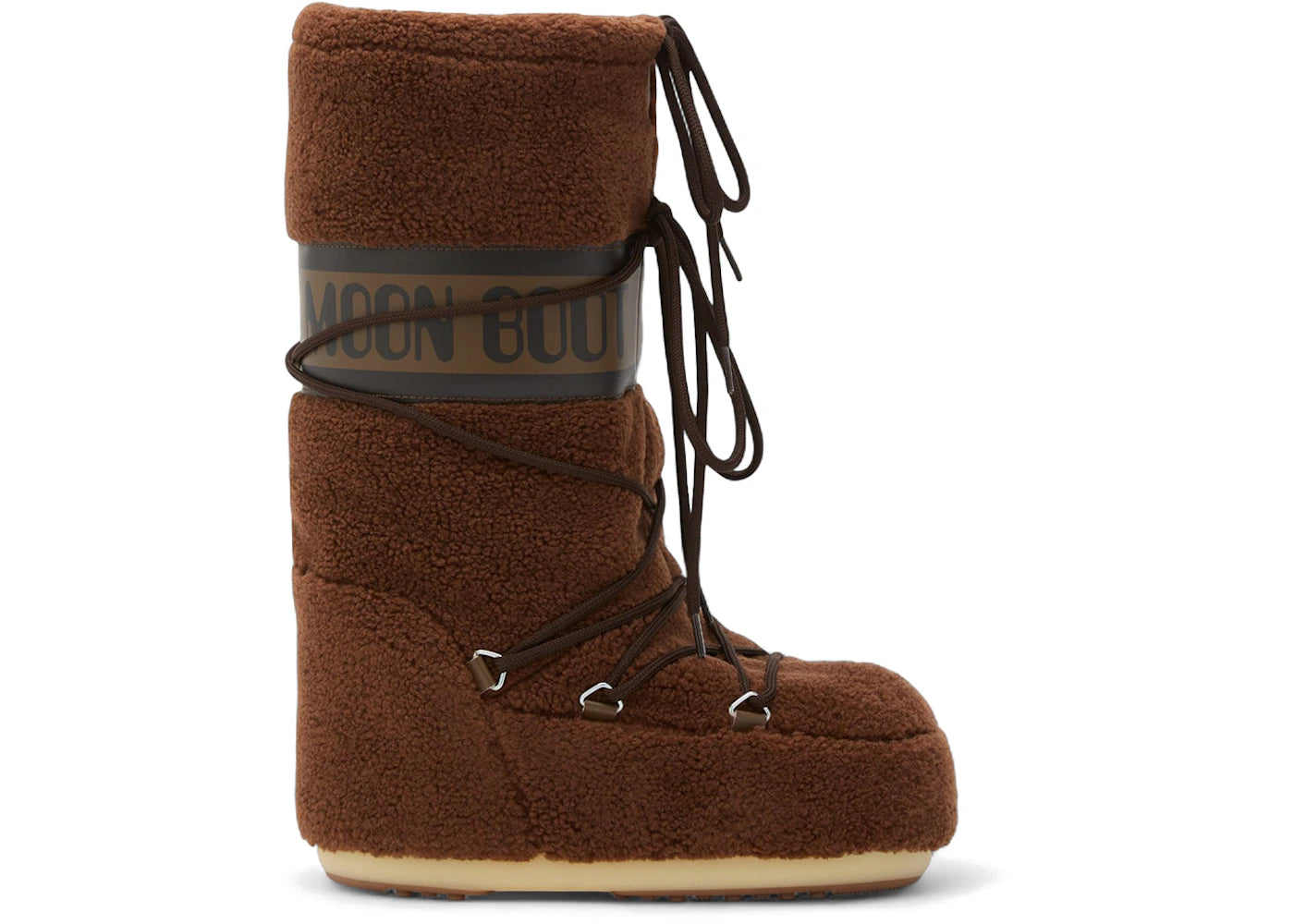 Moon Boot Icon Fleece Boot Brown - vue secondaire A
