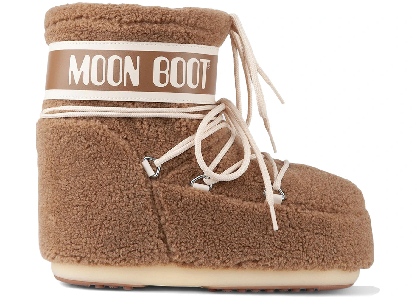 Moon Boot Icon Fleece Low Boot Camel - vue 360