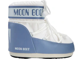 Moon Boot Icon Low Nylon Boot Elephant Grey White - vue 360