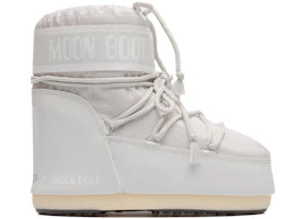 Moon Boot Icon Nylon Low Boot Glacier Grey (The Original Heel Logo)