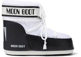 Moon Boot Icon Nylon Low Boot White Black - vue 360