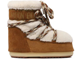 Moon Boot Icon Shearling Low Boot Whisky Off White - vue 360
