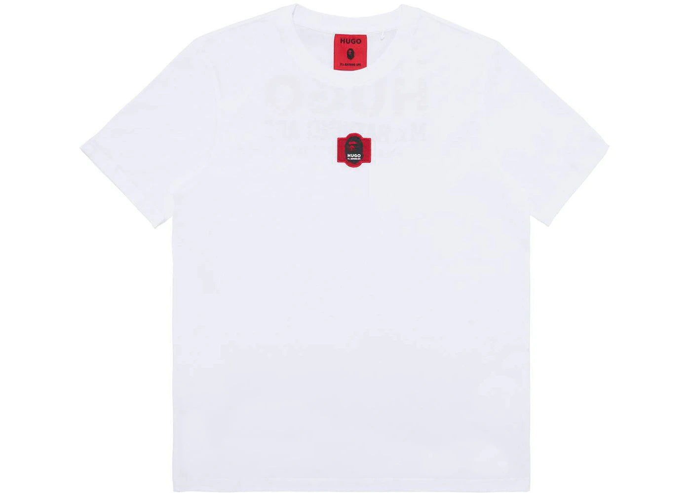 BAPE x Hugo Logo Tee White - vue 360