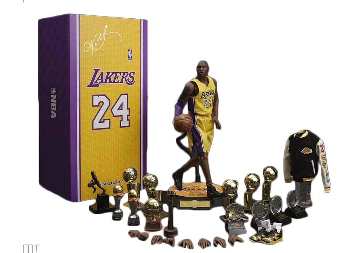Enterbay 1/6 Real Masterpiece : NBA Collection - Kobe Bryant 4.0 Action Figure (RM-1036) - vue secondaire A