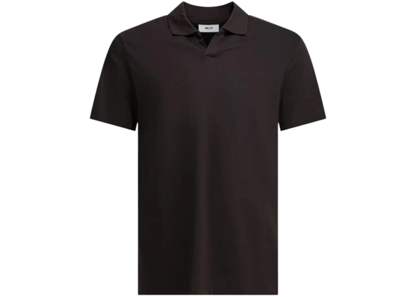 NN.07 Paul Buttonless Polo Shirt Brown - vue secondaire A