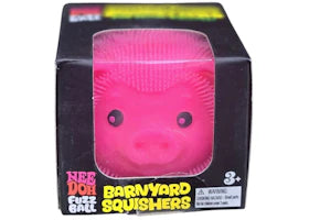 NeeDoh Barnyard Squisher Squishy Fidget Toy Pink - vue 360