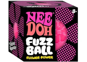 NeeDoh Flower Power Fuzz Ball Squishy Fidget Toy Pink - vue 360