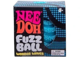 NeeDoh Fuzz Ball Wonder Waves Squishy Fidget Toy Blue - vue 360