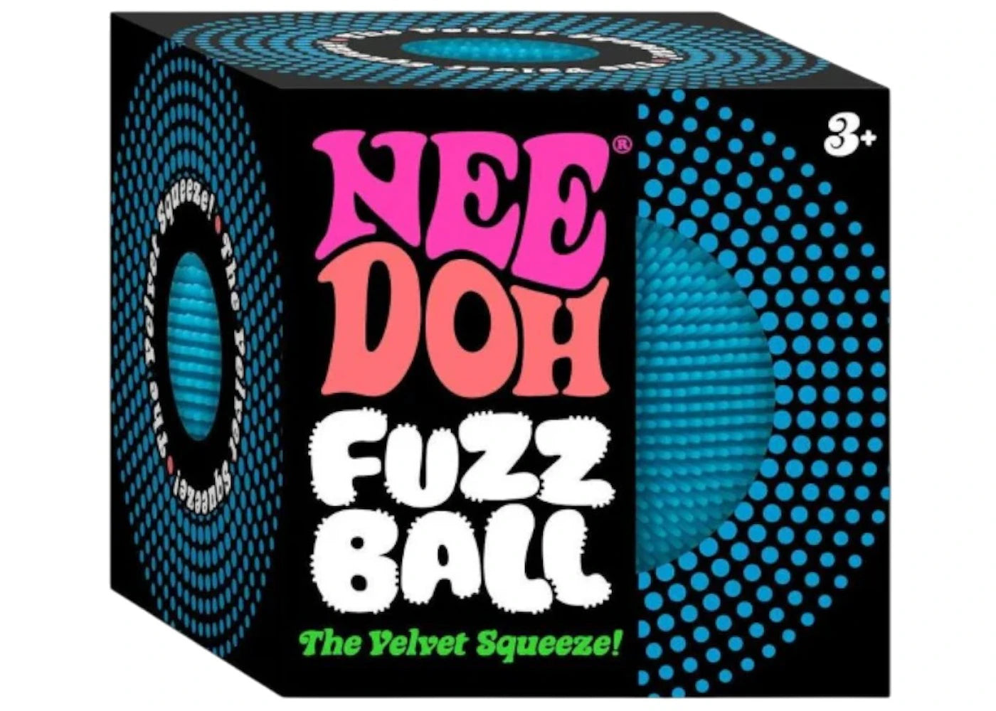 NeeDoh Fuzzball Squishy Fidget Toy Blue - vue 360