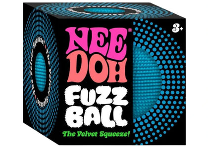 NeeDoh Fuzzball Squishy Fidget Toy Blue - authentic NeeDoh product