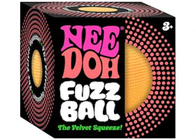 NeeDoh Fuzzball The Velvet Squeeze Squishy Fidget Toy Orange - vue 360