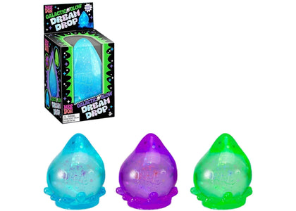 NeeDoh Galactic Glow Dream Drop Squishy Fidget Toy Set of 3 Cosmic Bloom/ Galacti-Blue/ Nebula Haze - authentic NeeDoh pro...