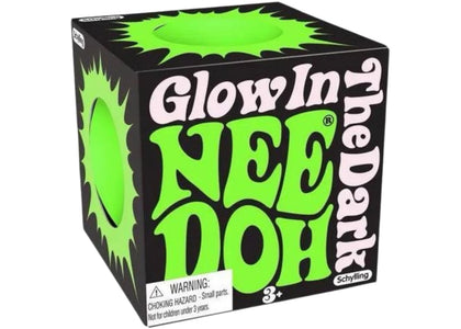 NeeDoh Glow in the Dark Squishy Fidget Toy Green - authentic NeeDoh product