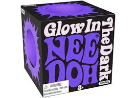 NeeDoh Glow in the Dark Squishy Fidget Toy Purple - vue 360