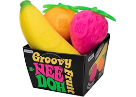 NeeDoh Groovy Fruit Squishy Fidget Toy Multicolor - vue 360