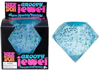 NeeDoh Groovy Jewel Squishy Fidget Toy Blue