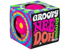 NeeDoh Groovy Shoom Squishy Fidget Toy Pink - vue 360
