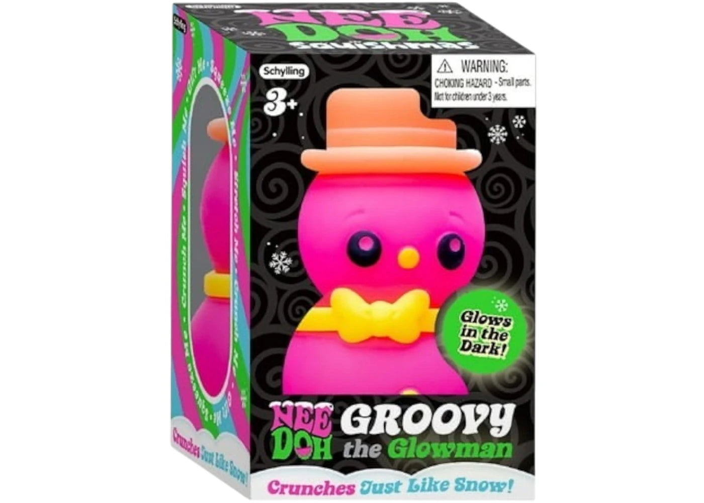 NeeDoh Groovy the Glowman Squishy Fidget Toy Pink - vue secondaire A