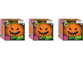 NeeDoh Jack Glow Lantern Squishy Fidget Toy 3x Lot - authentic NeeDoh product