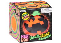 NeeDoh Jack Glow Lantern Squishy Fidget Toy Happy Face with Teeth