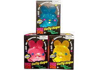 NeeDoh Jelly Hops Scented Bunny 3x Lot Squishy Fidget Toy Blue/Pink/Yellow