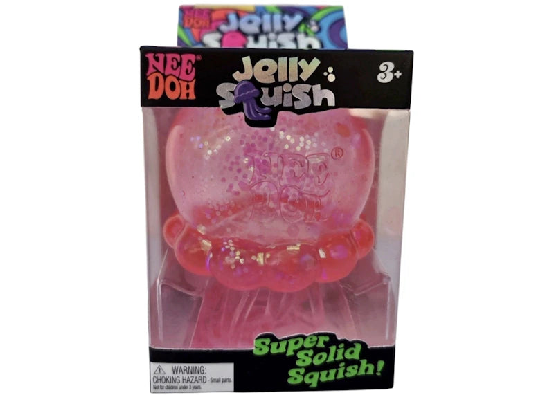 NeeDoh JellySquish Squishy Fidget Toy Pink - vue 360