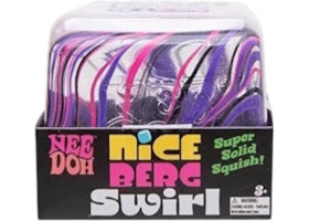 NeeDoh Jumbo Swirl Nice Berg Squishy Fidget Toy Purple - vue 360