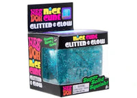 NeeDoh Nice Berg Glitter and Glow Squishy Fidget Toy Blue