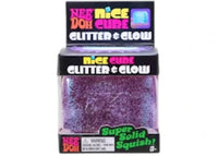 NeeDoh Nice Berg Glitter and Glow Squishy Fidget Toy Purple