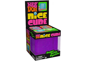 NeeDoh Nice Cube Squishy Fidget Toy Purple - vue 360