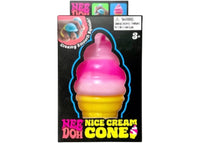 NeeDoh Nice Cream Ice Cream Cone Squishy Fidget Toy Pink