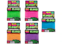 NeeDoh Nice Cube Glow Squishy Fidget Toy 5x Lot Pink/Orange/Purple/Green/Blue