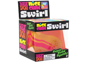 NeeDoh Nice Cube Swirl Super Squeeze! Orange/Pink/Yellow - vue 360