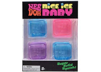 NeeDoh Nice Ice Baby Squishy Fidget Toy Set of 4 Blue/Purple/Pink