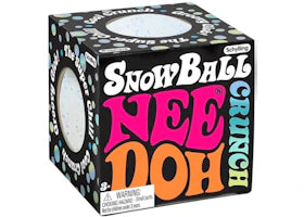 NeeDoh Snowball Crunch Squishy Fidget Toy White - vue 360
