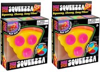 NeeDoh Squeeza Pizza Squishy Fidget Toy 2x Lot