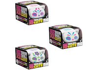 NeeDoh Sugar Skull Cool Cats Squishy Fidget Toy Set of 3 Blue/ Pink/ Green