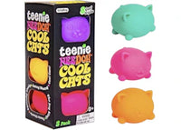 NeeDoh Teenie Cool Cat Squishy Fidget Toy Multicolor (Colors May Vary)