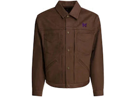 Needles Penny Jean Overshirt Brown - vue 360