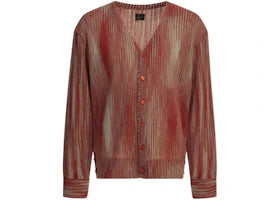 Needles Striped Cardigan Red - vue 360