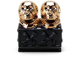Neighborhood Booze Dual Skull CE-Incence Chamber Black Gold - vue 360