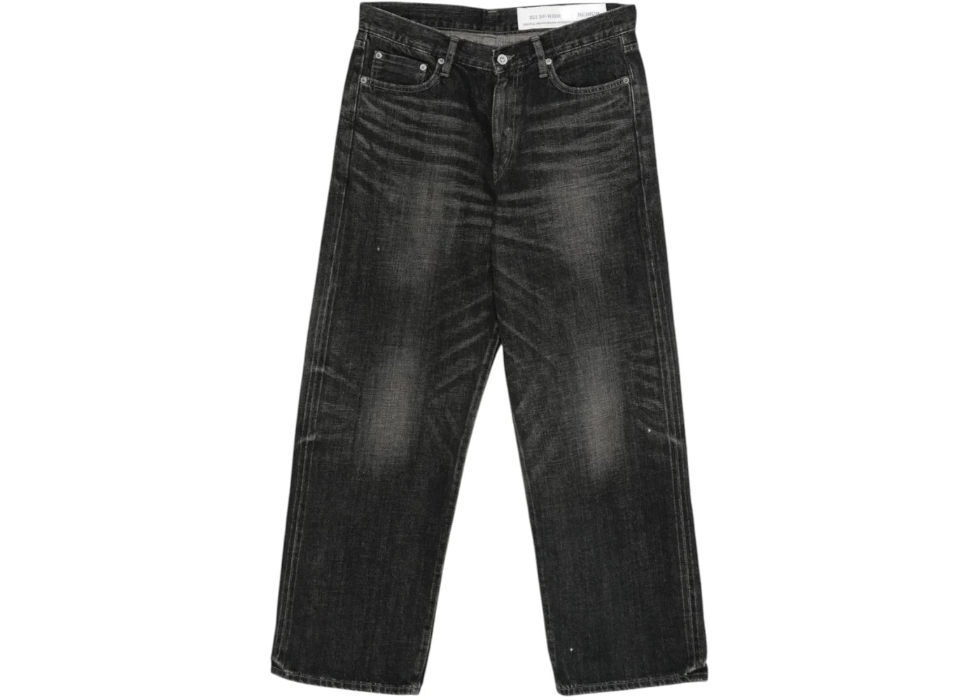 Neighborhood Washed Denim DP Wide Pant Black - vue secondaire A