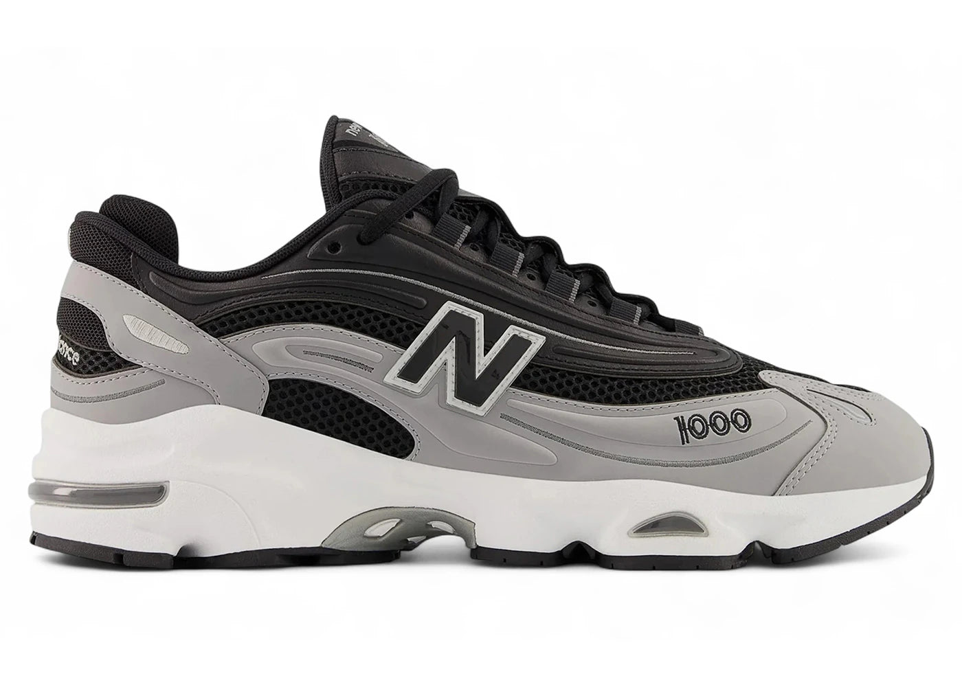 New Balance 1000 Black Grey - vue 360