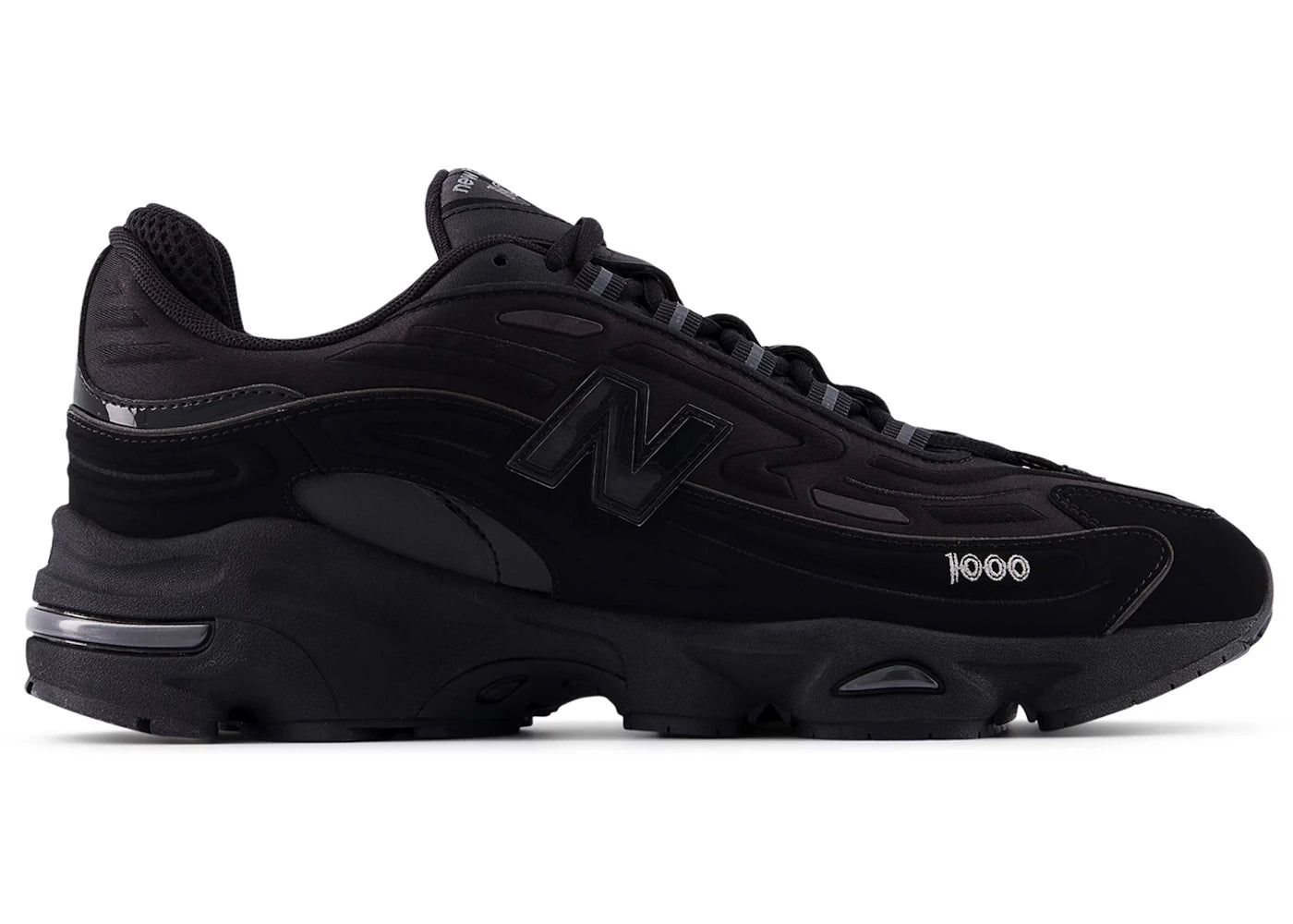 New Balance 1000 Black Metallic Black - vue 360