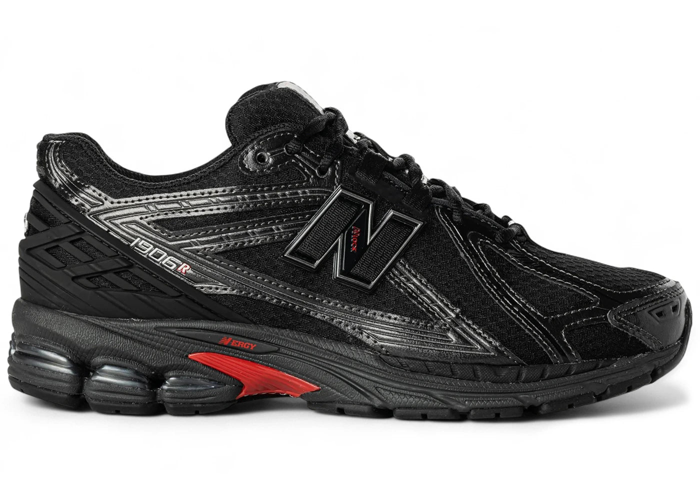New Balance 1906R Shoe Palace Exclusive Black Red - vue 360